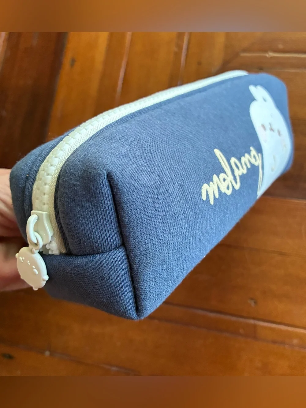 Molang Blue kawaii Pencil Case